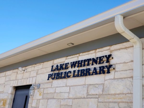 Tri-County Guttering Waco - Lake Whitney Public Library Commercial Galvalume Gutters