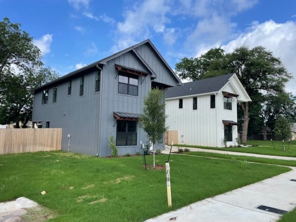 Farmhouse Gutters with Downspouts - Tri County Guttering Waco, Texas
