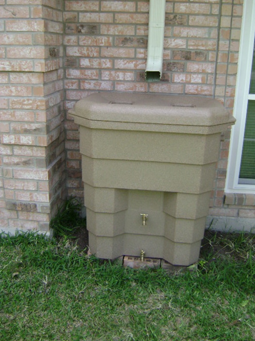 Tri-County Guttering Waco, Texas - Residential Gutters Installation with Rain Barrel