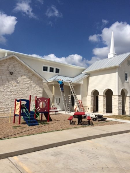 Tri-County Guttering Waco, Texas - Troy United Methodist Church Gutter Installation